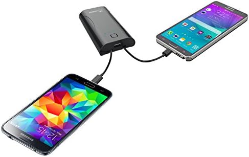 LifeCHARGE Source 101-5200mAh Portable Dual Microport &amp; USB Rechargeable External Battery Pack with AC wall Adapter for Apple iPhone 6 Plus, iPhone 6/ 5/ 5s /5c 4/4s/3/,Samsung Galaxy S7 Edge, S7, S6 Edge, S6, S5 S4 S3 Active/Prime, Galaxy Alpha, Galaxy Note 4 3 2,LG Optimus G3, G2, G Flex,G Pro 2,G Pad;HTC One /M8 /M7 /M4 Mini 2 Ace; Nexus 5 4 7 8;Nokia,Sony,Motorola,and other Usb-charged Devices (Note- Apple Cables Not Included)- 365 Days LifeCHARGE Warranty- Retail Packaging-BLACK
