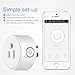 Wifi Smart Plug Smart Socket Works With Alexa Google Home IFTTT Smart Home,WiFi Outlet Remote Control Your Appliances from Anywhere ETL Listed