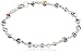 Amazon Collection Sterling Silver Small Multi-Colored Guardian Eye Bracelet, 7