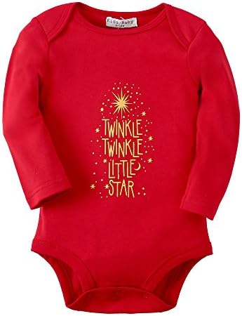 Sanlutoz Baby Clothes Romper Baby Girl Bodysuit Newborn Onesie Rompers Long Sleeve (12-18m, R05 Red Gold Star)