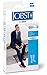 Jobst For Men 15-20 Knee High Closed Toe Ribbed Compression Socks Black Large