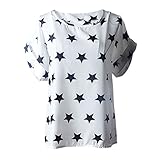 Blouses,Toraway Women Printed Tropical Chiffon Short Sleeve Blouse Tops (Large, A)