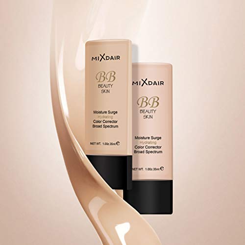 Chezaa MIXDAIR Cruelty-Free Foundation and Concealer That Covers Under-Eye Circles, Blemishes & Skin Discoloration for a Flawless Finish, Light, 0.1 Ounce (C)