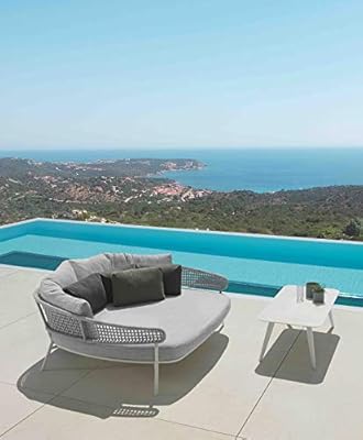 Osmen Outdoor Patio Furniture Moon Alu Daybed Outdoor Use Garden Poolside Balcony Aluminium Graphite Amazon Com Au Lawn Garden
