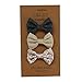 Classic Baby Girl Bows – 3-Pack Alligator Clip Hair Bows for Infants – By Clara Josie (Large, CTP)