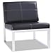 Alera ALE Ispara Series Armless Cube Chair, 26-3/8 x 31-1/8 x 30, Black/Silver