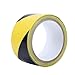 TopSoon Strong Adhesive Black and Yellow Hazard Warning Safety Stripe Tape 2-Inch by 18-Yard Roll Floor Tape Striped Caution Tape
