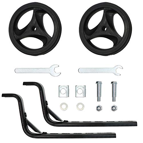 LOOYUAN Training Wheels for 12 14 16 18 20 inch Bike,Bicycle Training Wheels Heavy Duty for Kids Boy Girls Bikes,Designed with Reinforced Metal to Prevent Bending and Falling (Black)
