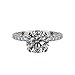 NANA Round Brilliant Cut Solitaire Engagement Ring Made with Pure Brilliance Swarovski Zirconia