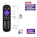 2-in-1 Universal Remote Control for Roku Player with 9 More Learning Keys to Control TV, Soundbar, Receiver All in One Fit for Roku 1 2 3 4 Premier+ Express Ultra (NOT for ROKU Stick & Built-in ROKU