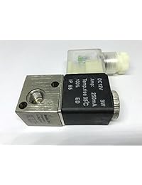 lyhpccom DC 12 V 3 W 250 mA 2 posición 3 way neumática electromagnética válvula solenoide G1/8"