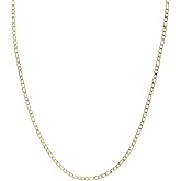 GLD Figaro Chain for Men and Women - 18K - 3MM, 4MM and 6MM