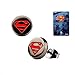 DC Comics Superman Red Logo Stud Earrings