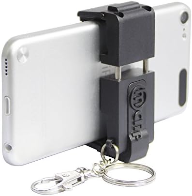 Musemee Clip Elegant Universal Cell Phone Tripod Mount Adapter Holder (Black) - For for iPhone 7 X Se 6S 6 Plus 5S 5C 5 4s 4, Galaxy S8 S7 S6 S5 S4 etc.