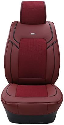 Keishun LZ321 universal fit red color car seat covers luxury for large people woollen linen car seat cover travel for Land Rover/Infiniti/Kia/Subaru