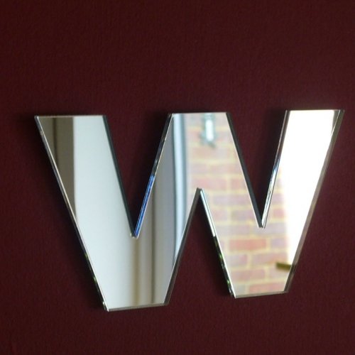 Super Cool Creations Lower Case Letter W Mirrors - 40cm