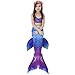 Camlinbo 3Pcs Girls Swimsuits Mermaid for Swimming Mermaid Costume Bikini Set for Big Girls Birthday Gift 3-12 Years