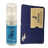 Blue Merlin Alcohol Free Eyeglass Lens Cleaner Foaming Wash | Clean, Disinfect, and Sanitize Lenses and Frames | 1.7 oz + Cleaning Cloth | Glasses Soap | Safe for All Lens Types