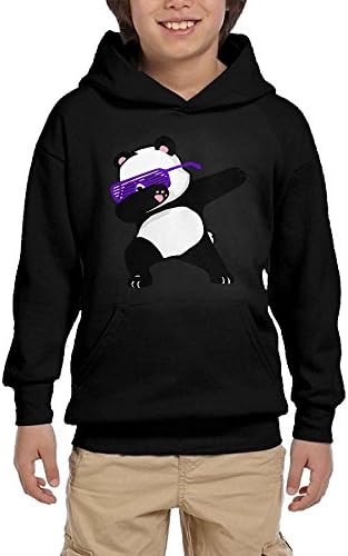 GUFEIFEIN Dabbing Panda Youth Boys/Girls Hoodie Sweatshirt Pullover Hood With Pocket