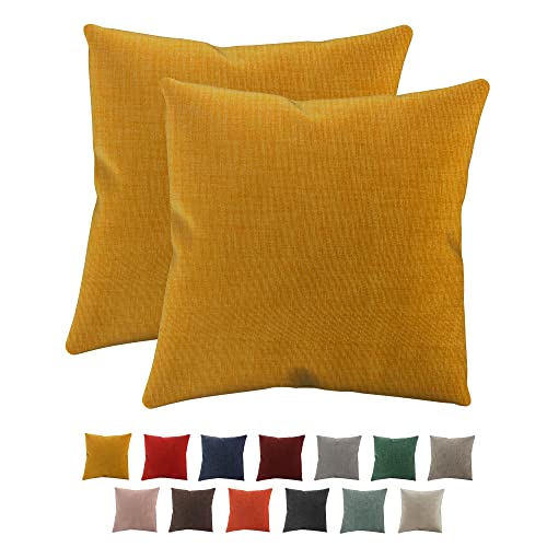 SoNiT home decor | Federe Cuscini Divano 50x50 | Copricuscini Per Divano - Salotto - Camera - 2 Pezzi - Made In Italy - Mango.