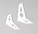 Blade BLH4530 Stabilizer/Fin Set, White: Blade 300 X