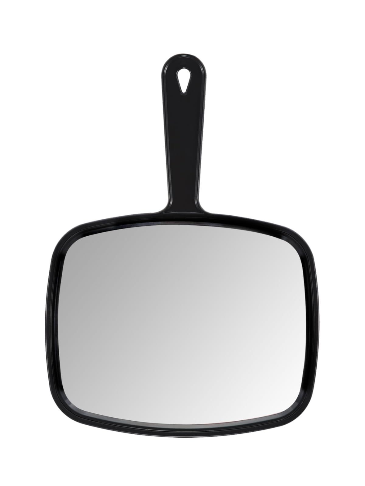 Photo 1 of PROTECLE Hand Mirror,9.3" L x 6.7" W Salon Barber Hairdressing Handheld Mirror with Handle, Square Black
