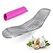 Garlic Press, Crusher & Mincer By BLON’S Family – Heavy Duty Stainless Steel Garlic Rocker – Ergonomic, Practical Design That Allows A Steady Grip – Easy To Use – Eliminates Garlic Odor From Hands