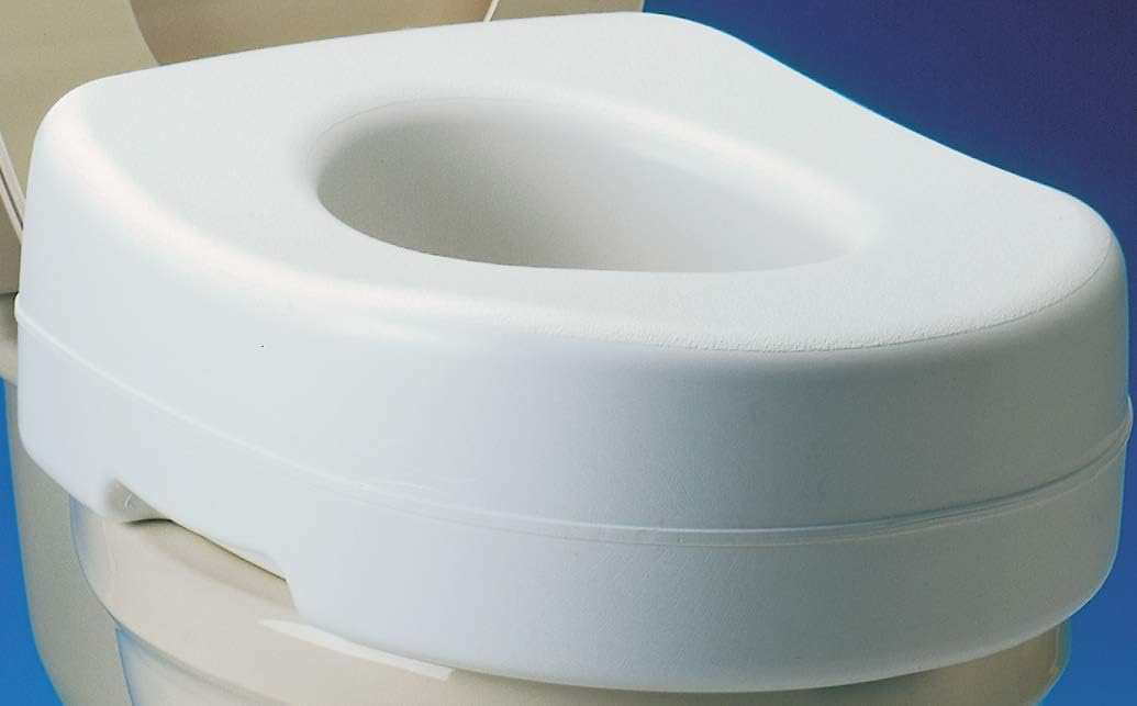 Carex Toilet Seat Riser - Adds 5.5 Inch of Height to Toilet - Raised Toilet Seat with 300 Pound Weight Capacity - Slip-Resistant: Health & Personal Care
