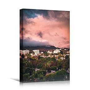 signwin Canvas Wall Art Gradient Sunset on Skyline...