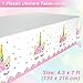 Pawliss Unicorn Party Supplies, Serves 16 Birthday Party Favors Decorations for Kids Girls, Cupcake Toppers Wrappers, Plates Cups Napkins, Balloons Banners Tablecloth, Bulk Pack 96ct