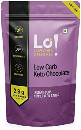 Lo! Foods - Keto Chocolate, No Sugar, Lab Tested Keto Food Products for Keto Diet - 50 g