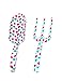 GS Tools 2 Piece Aluminum Garden Tool Set with Floral Print, Gardening Tool Kit – Hand Trowel, Fork Best Gift for Women and Childrenthumb 1