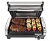 Hamilton Beach Electric Indoor Searing Grill with Viewing Window and Removable Easy-to-Clean Nonstick Plate, 6-Serving, Extra-Large Drip Tray, Stainless Steel (25361)