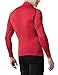 TSLA Men's UPF 50+ Mock Long Sleeve Compression Shirts, Athletic Workout Shirt, Base Layer for Water Sports, BLM Edition Red, Medium