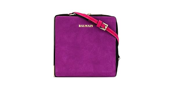 balmain purple purse