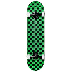 Krown Rookie Checker Skateboard – Pro Style Quality – Maple 7-Ply Deck, Aluminum Trucks, Urethane Wheels, Precision…
