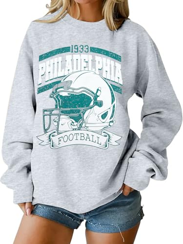 MOUSYA Football Sweatshirt Game Day Gift