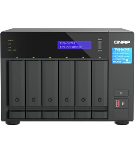 Amazon.com: QNAP TVS-h674-i3-16G-US 6 Bay High-Speed Desktop NAS
