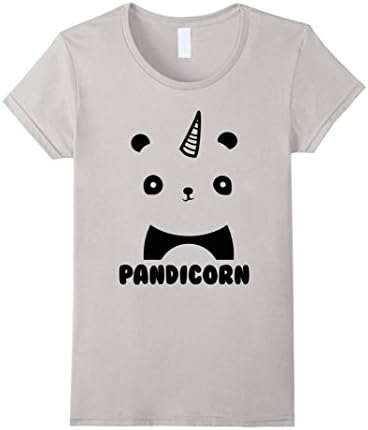 Women's Pandicorn Shirt Medium Silver