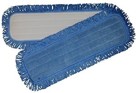 Two Commercial Grade Microfiber Dust Mop Replacement Pads. Washable. Replaces Any Velcro Faced Dust Mop Pad.