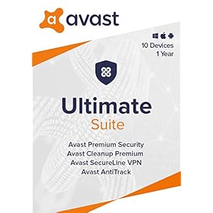 Avast Ultimate 2022 | Antivirus+Cleaner+VPN | 10 Devices, 1 Year [PC/Mac/Mobile Download]