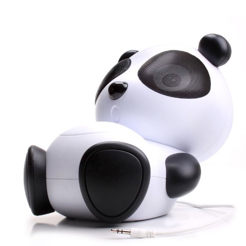 GOgroove Mama Panda Pal Portable Speaker -Works with Childrens Learning Tablets Toys "R" Us Tabeo / LeapFrog LeapPad / Nabi 7" / JR. / XD / VINCI Kids Tablet & More!