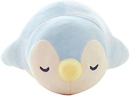 Sleeping Penguin Dolls Super Soft Plush Baby Pillow Bolster Toys Blue 13.78"