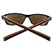 Vuarnet Extreme Unisex VE5003 Athletic Sport Sunglasses, Matte Brown/Orange