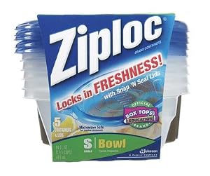 Image of Ziploc Storage Containers 14 Oz Round Boxed