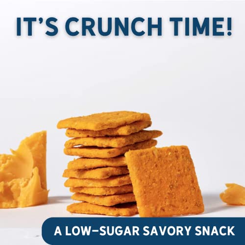 Fat Snax LowCarb Keto Crackers, Cheddar Flavor, 2.25 Ounce (Pack of 3