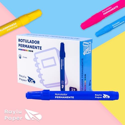 Rotuladores Permanentes con Punta de 2mm, Rotulador Permanente Resistente al Agua y la Decoloración de Secado Rápido, Ideal para Papel, Cartón, Plástico, Metal y Tela (12, Verde)