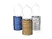 Allsop Home and Garden Soji Stella LED Outdoor Solar Lantern, Handmade with Weather-Resistant UV Treated Tyvek Fabric, Stainless Steel Hardware, Auto sensor on/off, for Patio, Deck, Garden, Color (Bronze)