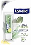 Labello Pure & Natural - Olive & Lemon Lip Balm 0.18 oz (5g)