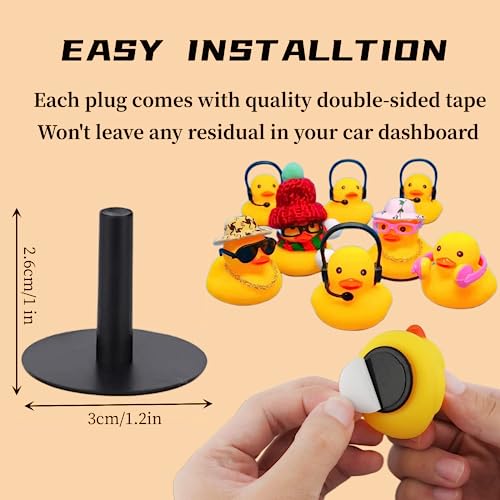 30pcs Rubber Duck Plug, Rubber Duck Mount, Plastic SelfAdhesive Rubber